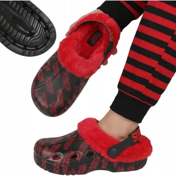 Dámská obuv STRANGER THINGS ZATEPLENÉ nazouváky, nazouváky s kožíškem, TEPLÉ boty 38 EU