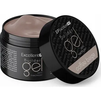 Lak na nehty Excellent PRO thixotropní gel Coffee Beige stavební gel 15 g