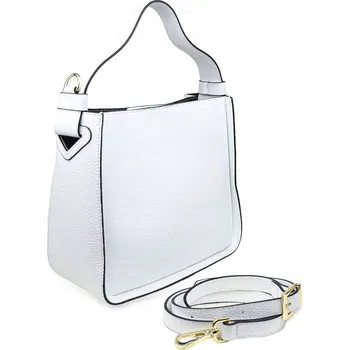 Kabelka MORANTI kabelka z pravé kůže bílá