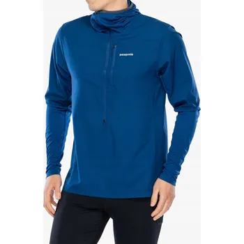 Pánská větrovka Běžecká bunda Patagonia Airshed Pro Pullover - clement blue L