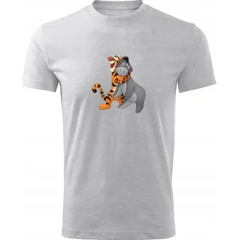 Pánské tričko Tričko Pánské tričko K35 TYGRYSEK KŁAPOUCHY světle šedé vel L