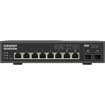Switch QNAP switch QSW-L3208-2C6T (6x 10GbE port, 2x 10G SFP+/NBASE-T Combo, Lite Managed)