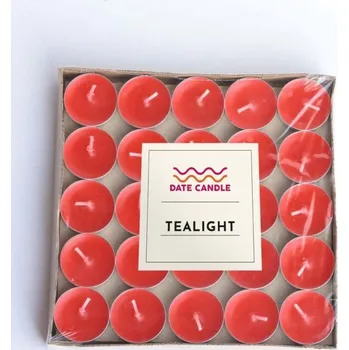 Svíčka Svíčka Tealight 6 x 100 - Red