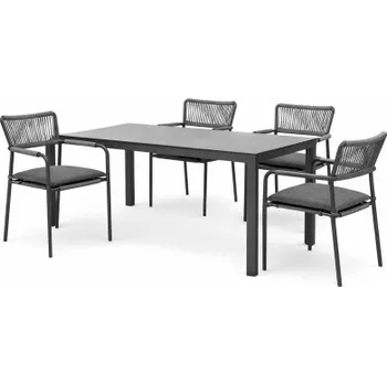 Zahradní sestava Doppler PICASO MADRI – zahradní hliníková souprava 4+1