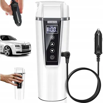 Rychlovarná konvice CESTOVNÍ ELEKTRICKÁ KONVICE 24V/12V DO AUTA OHŘÍVACÍ HRNEK 450ML