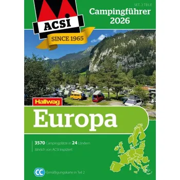 Cestování ACSI Campingführer 2026: Europa - Nakladatelství Hallwag Kümmerly & Frey [DE] (2025, brožovaná)