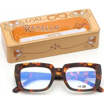 Brýle na čtení +1.0 Dioptrie LOKI - ITALY Brýle k počítači s filtrem modrého světla, brýle na čtení