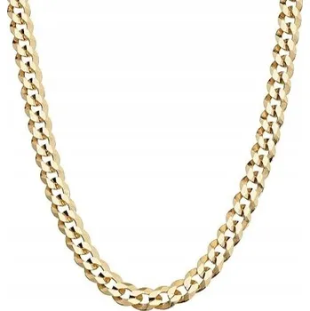 Řetízek PÁNSKÝ ZLATÝ ŘETÍZEK PANCR 50cm STŘÍBRO O RYZOSTI 925 55cm