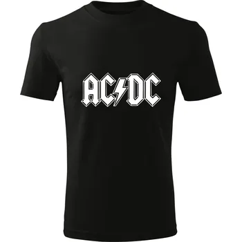 Chlapecké tričko Dětské tričko D476 ACDC AC DC MUSIC MUZIKA černé vel 122