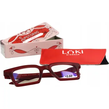 Brýle na čtení +2.5 Dioptrie LOKI - ITALY Brýle na počítač s filtrem modrého světla, brýle na čtení
