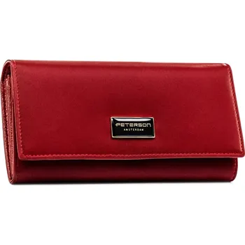 Peněženka Trendy dámská koženkovo-kožená peněženka Peterson Hilax, červená