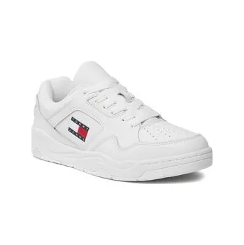 Pánské tenisky Sneakersy Tommy Jeans Tjm Leather Outsole Color EM0EM01350 Bílá 44