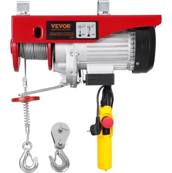 Elektrický jeřábový naviják 798,3 kg s kabelovým dálkovým ovládáním 426,7 cm 230 V