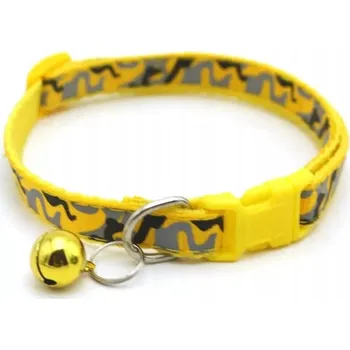 Obojek pro psa Obojek pro kotě/kočku Camuflage 1x19-32cm, Žlutá