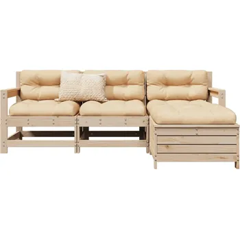 Zahradní lavice zahrada-XL 4dílná zahradní sedací souprava masivní borové dřevo 3250792