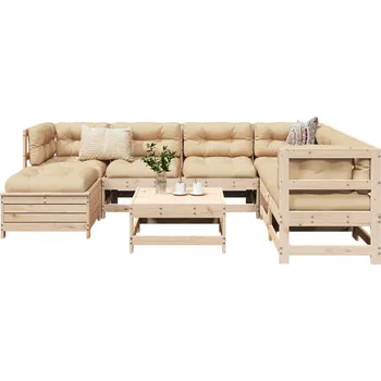 Zahradní lavice zahrada-XL 8dílná zahradní sedací souprava masivní borovice 3250556