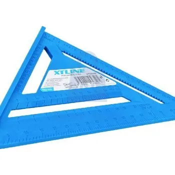 Úhloměr Úhelník tesařský multifunkční plastový, XTLINE 300 mm, balení 1 ks