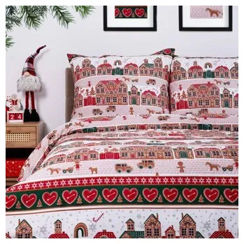 Vánoční mikrovláknové povlečení LAPLAND | vánoční vzor | 220x200 + 2*70x80 cm | 858548