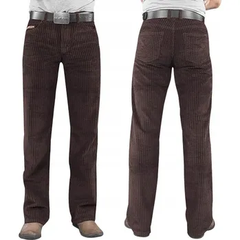 Pánské kalhoty Teplé pánské manšestrové kalhoty bavlněné HUNTER 610/52B W36 L32