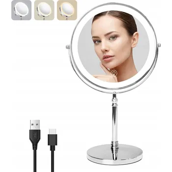 Zrcadlo Zrcadlo s LED podsvícením, zvětšení 1/10x otočné o 360°