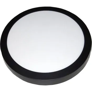 Podhledové světlo LED 24W, 300mm, 3000K, 230V, přisazené, černé