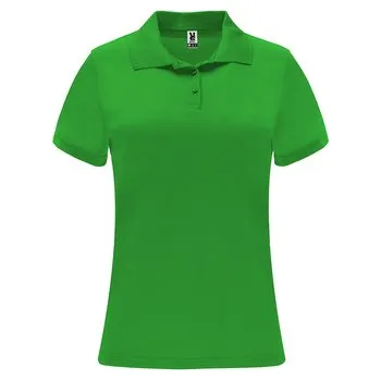Dámské tričko Dámská sportovní polokošile Monzha, zelené kapradí, Velikost S