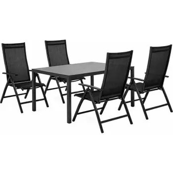 Zahradní sestava Doppler PICASO EXPERT antracit – zahradní hliníková souprava 4+1