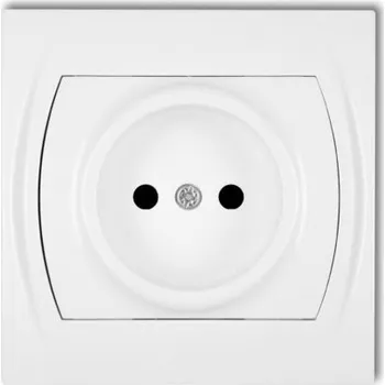 Elektrická zásuvka Bílá nástěnná Elektrická Zásuvka Karlik