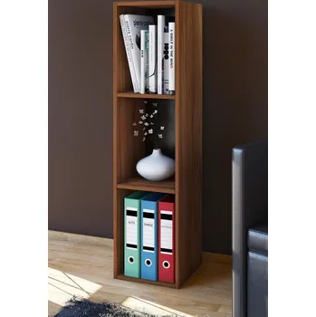 police Vcm Sběratelská police Mendas Maxi 3 přihrádky, ořechové jádro