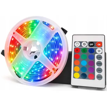 LED páska Kompletní LED RGB sada 300 diod 5m + ovladač + napájecí zdroj 12V IP20, vícebarevná