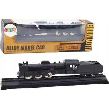 Vláček a vláčkodráha MODEL SBĚRATELSKÝ VLAK LOKOMOTIVA 1:48 KOVOVÁ ČERNÁ VAGON