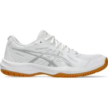 Dámská móda Asics Upcourt 6 Netball Shoes Womens White/SIlver 4 (37)