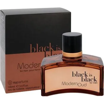 Pánský parfém Nuparfums Black is Black Modern Oud 100 ml toaletní voda pro muže