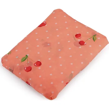 Skládací nákupní taška 49x40 cm pevná, velké, 14 meruňková třešně