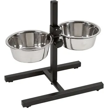 Miska pro psa Nerezová dvojmiska pro psy na stojánku 2x1800ml - doprava zdarma od 2 000 Kč