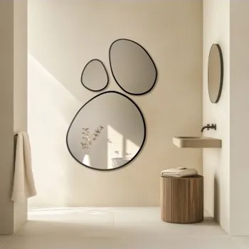 Zrcadlo Sada tří organických zrcadel v rámu - OPALIT V RÁMU