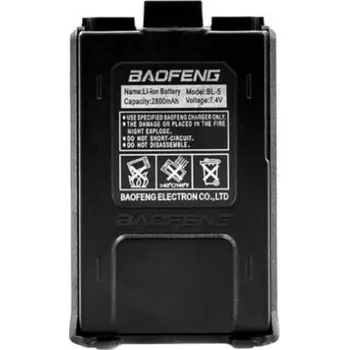 Vysílačka Akumulátor pro Baofeng UV-5R, 2800mAh Li-Ion s USBc