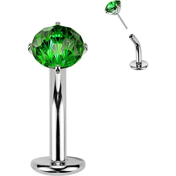 Piercing Šperky4U Obrácený PUSH IN piercingu do pupíku TITAN - TIT1621-G