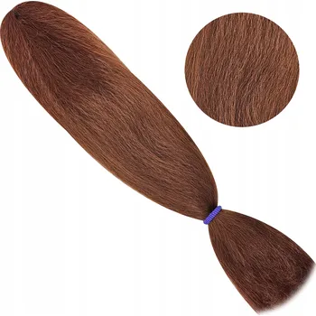 Příčesek Syntetické vlasy Kanekalon Classic na copánky Ořechově hnědá 80g 60cm #350