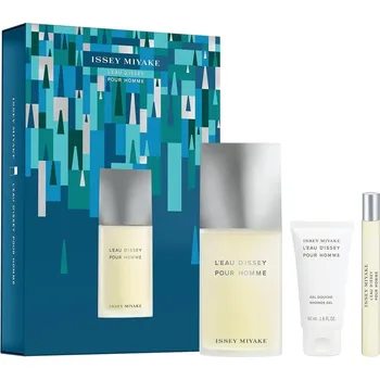 Pánský parfém Issey Miyake L´Eau D´Issey Pour Homme Dárková sada EDT 125 ml, miniaturka EDT 10 ml a sprchový gel 50 ml