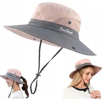 Klobouk KLOBOUK SLUNEČNÍ DÁMSKÝ KYBLÍKOVÝ KLOBOUK VENKOVNÍ ANTI-UV