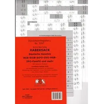 DürckheimRegister® HABERSACK 2022 Gesetze und §§ - Dürckheim, Constantin