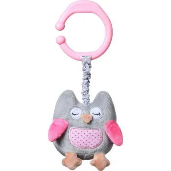 Hračka pro nejmenší BabyOno Hračka s vibrací sovička Růžová