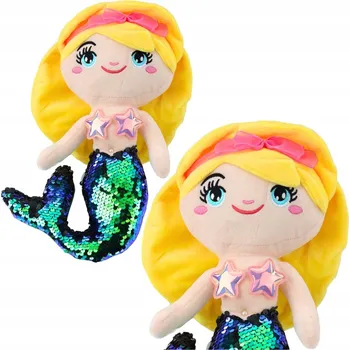 plyšák PLYŠOVÁ MOŘSKÁ PANNA PLYŠOVÝ MAZLÍČEK PŘÍTULNÍČEK S FLITROVOU OCAS PLYŠOVÁ HRAČKA ZELENÁ 30CM PANENKA