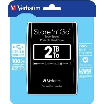 Externí pevný disk VERBATIM Store´n´ Go 2,5" 2TB USB 3.0 černý