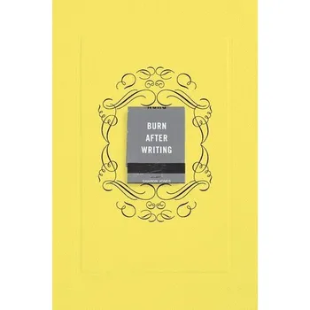 Osobní rozvoj Burn After Writing (Yellow) - Jones, Sharon