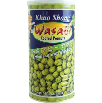 KHAOSHONG obalené arašídy s příchutí wasabi 350g