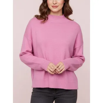 Dámský svetr Sinsay - Svetr s polorolákem a dlouhými rukávy s příměsí vlny - fialová - 748IV-40X - 748IV-40X-XS