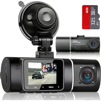 IP kamera Abask Kamera automobilová Dual 1080P FullHD infračervená, noční vidění