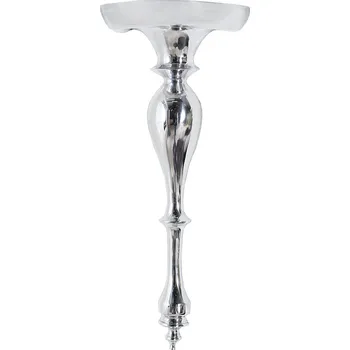 Věšák Modern Baroque Period Nástěnná odkládací konzole ROYAL, 60 cm, hliník, stříbrný